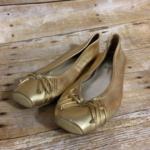 Jessica Simpson Womens Leve Flat Brown